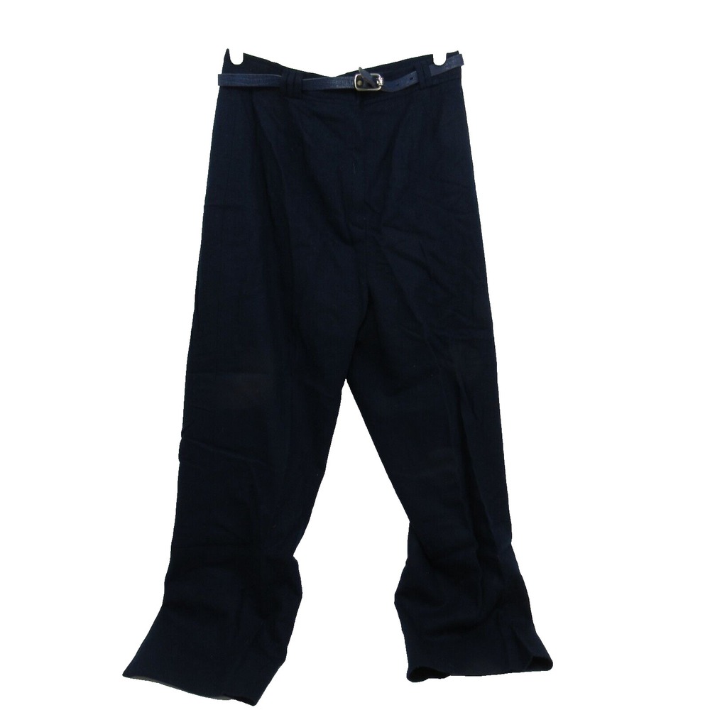 Panther Ladies Navy Blue ‎ High Rise Wool Blend Pants Size 13/14 Vintage